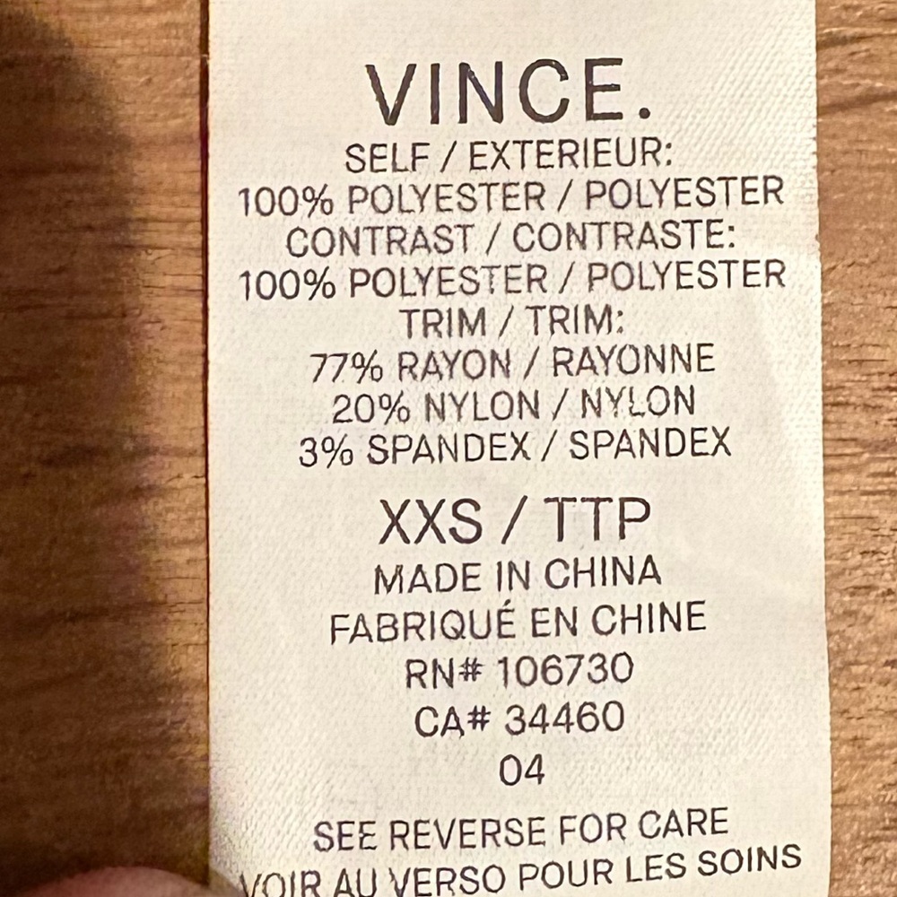 NWOT Vince Black Top - Picture 6 of 6